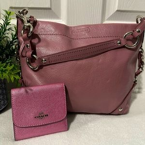 Coach shoulder bag with wallet